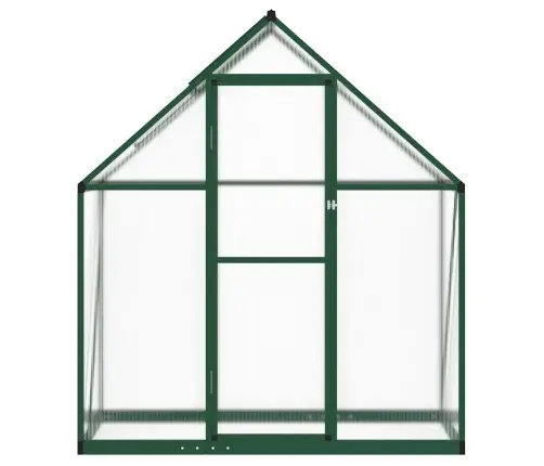Siltumnīca Ar Pamatni, Zaļš, 169X58X195 Cm, Alumīnijs Vidaxl