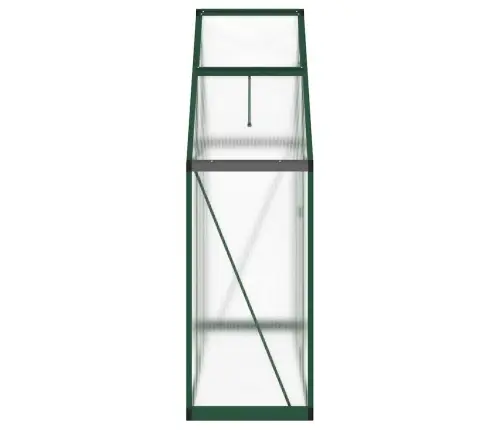 Siltumnīca Ar Pamatni, Zaļš, 169X58X195 Cm, Alumīnijs Vidaxl