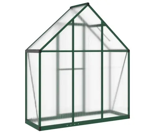 Siltumnīca Ar Pamatni, Zaļš, 169X58X195 Cm, Alumīnijs Vidaxl