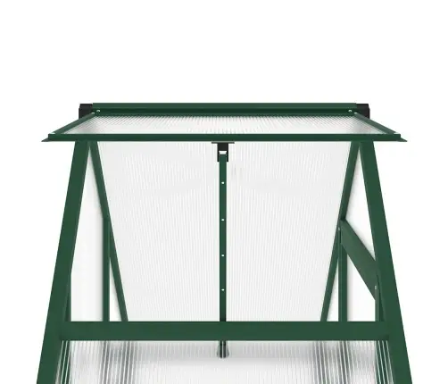 Siltumnīca Ar Pamatni, Zaļš, 169X58X195 Cm, Alumīnijs Vidaxl