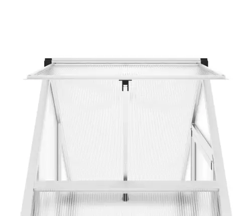 Šiltnamis Su Rėmu, Sidabrinis, 169X58X202cm Aliuminis