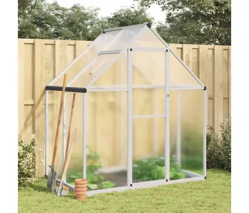 Kasvuhoone Alusraamiga, Hõbedane, 169X114X195 cm Alumiinium