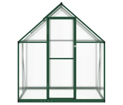 Siltumnīca Ar Pamatni, Zaļš, 169X114X195 Cm, Alumīnijs Vidaxl