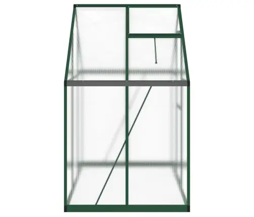 Siltumnīca Ar Pamatni, Zaļš, 169X114X195 Cm, Alumīnijs Vidaxl