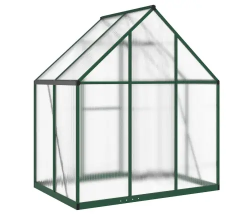 Siltumnīca Ar Pamatni, Zaļš, 169X114X195 Cm, Alumīnijs Vidaxl