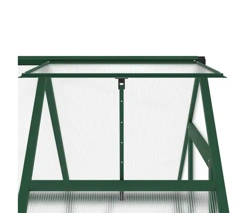 Siltumnīca Ar Pamatni, Zaļš, 169X114X195 Cm, Alumīnijs Vidaxl