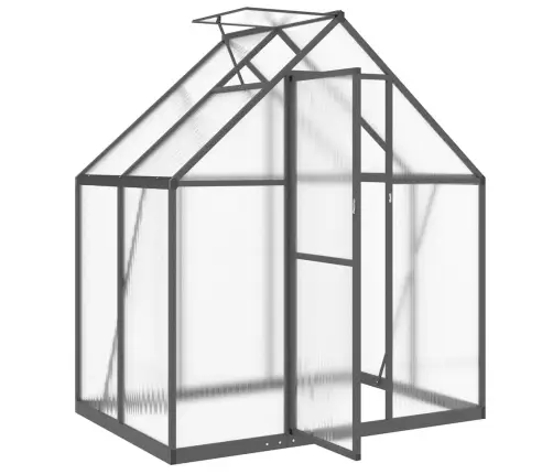 Siltumnīca Ar Pamatnes Rāmi, Antracītpelēks, 169X114X195 Cm Vidaxl