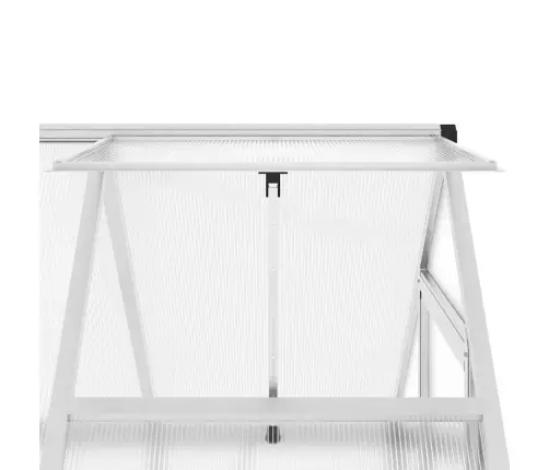 Siltumnīca Ar Pamatni, Sudraba, 169X114X202 Cm, Alumīnijs Vidaxl