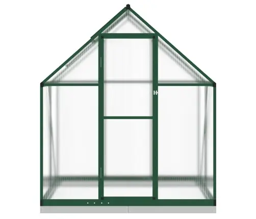 Siltumnīca Ar Pamatni, Zaļš, 169X114X202 Cm, Alumīnijs Vidaxl