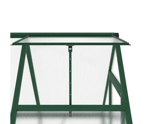 Siltumnīca Ar Pamatni, Zaļš, 169X114X202 Cm, Alumīnijs Vidaxl