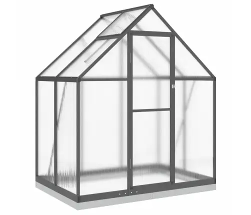 Šiltnamis Su Pagrindo Rėmu, Antracito, 169X114X202cm Aliuminis