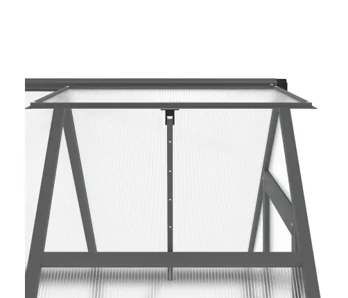 Šiltnamis Su Pagrindo Rėmu, Antracito, 169X114X202cm Aliuminis