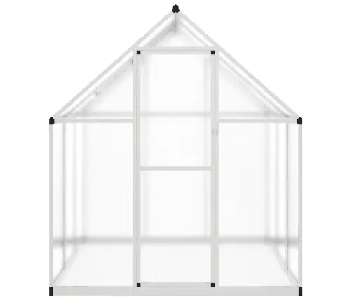 Kasvuhoone Alusraamiga, Hõbedane, 169X169X195 cm Alumiinium