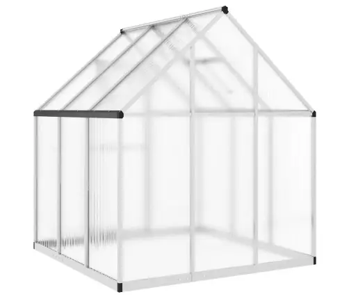 Kasvuhoone Alusraamiga, Hõbedane, 169X169X195 cm Alumiinium