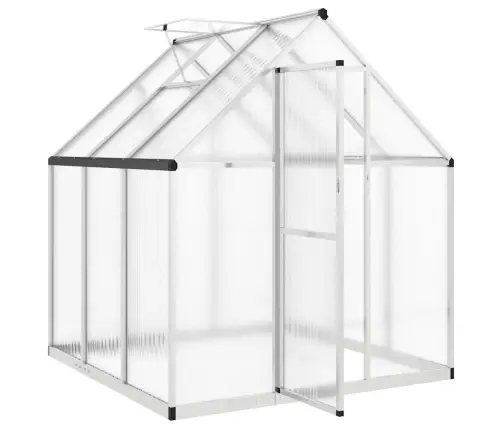 Kasvuhoone Alusraamiga, Hõbedane, 169X169X195 cm Alumiinium
