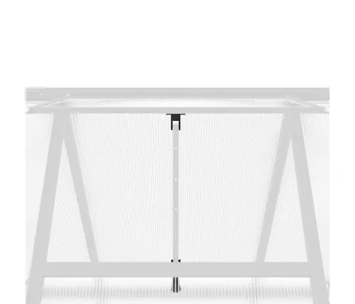 Kasvuhoone Alusraamiga, Hõbedane, 169X169X195 cm Alumiinium