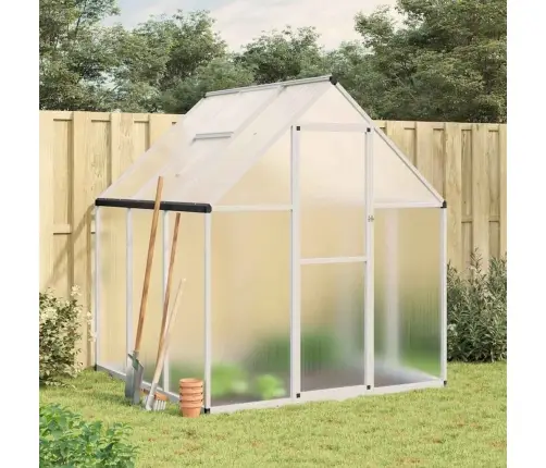 Kasvuhoone Alusraamiga, Hõbedane, 169X169X195 cm Alumiinium