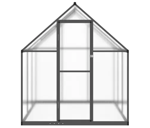 Siltumnīca Ar Pamatnes Rāmi, Antracītpelēks, 445X169X195 Cm Vidaxl