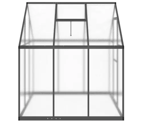 Siltumnīca Ar Pamatnes Rāmi, Antracītpelēks, 445X169X195 Cm Vidaxl