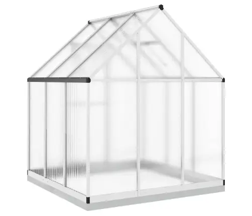Šiltnamis Su Rėmu, Sidabrinis, 169X169X202cm Aliuminis