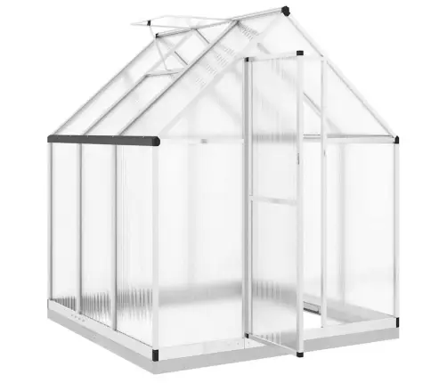 Šiltnamis Su Rėmu, Sidabrinis, 169X169X202cm Aliuminis