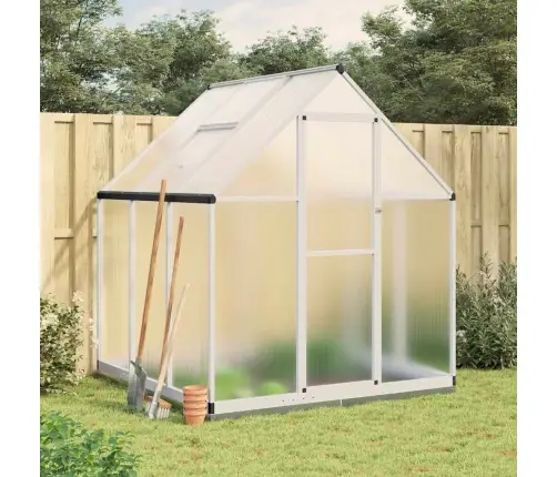 Šiltnamis Su Rėmu, Sidabrinis, 169X169X202cm Aliuminis