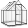 Siltumnīca Ar Pamatnes Rāmi, Antracītpelēks, 169X169X202 Cm Vidaxl