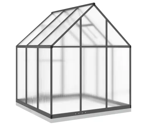 Siltumnīca Ar Pamatnes Rāmi, Antracītpelēks, 169X169X202 Cm Vidaxl
