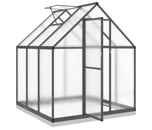 Siltumnīca Ar Pamatnes Rāmi, Antracītpelēks, 169X169X202 Cm Vidaxl