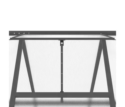 Siltumnīca Ar Pamatnes Rāmi, Antracītpelēks, 169X169X202 Cm Vidaxl