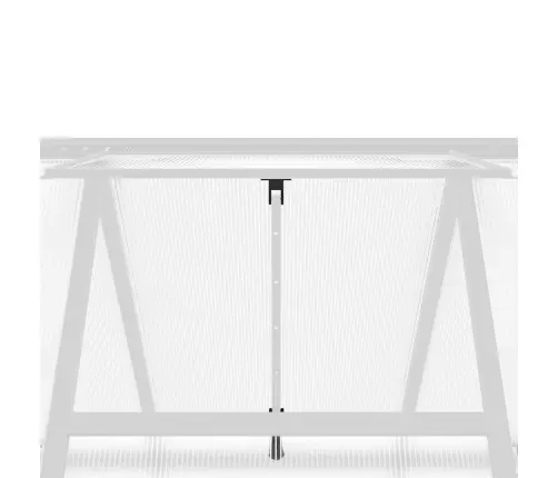 Siltumnīca Ar Pamatnes Rāmi, Sudraba, 224X169X195 Cm, Alumīnijs Vidaxl