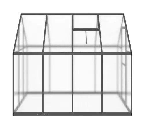 Siltumnīca Ar Pamatnes Rāmi, Antracītpelēks, 224X169X195 Cm Vidaxl