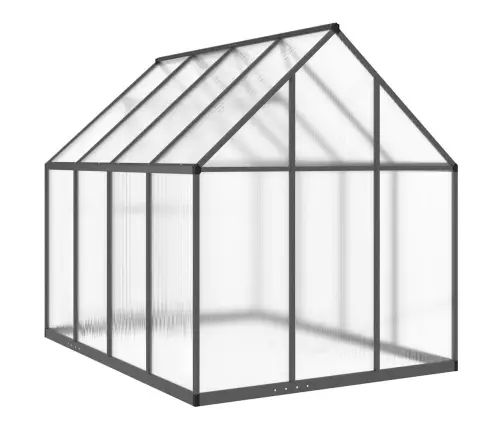 Siltumnīca Ar Pamatnes Rāmi, Antracītpelēks, 224X169X195 Cm Vidaxl