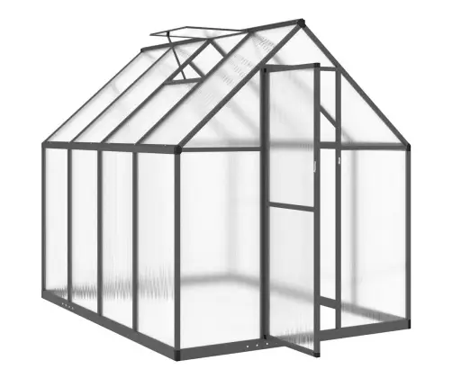 Siltumnīca Ar Pamatnes Rāmi, Antracītpelēks, 224X169X195 Cm Vidaxl