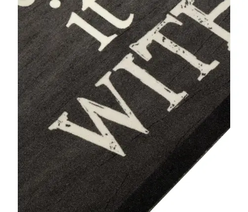 Köögivaip, Pestav, Must Kruus, 45 X 150 cm Samet