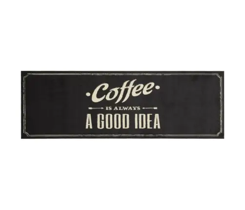 Virtuves Paklājs, Mazgājams, Kafijas Dizains, 60X180 Cm, Samts Vidaxl