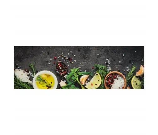 Virtuvės Kilimėlis, 60X180cm Aksomas, Plaunamas, Prieskoniai