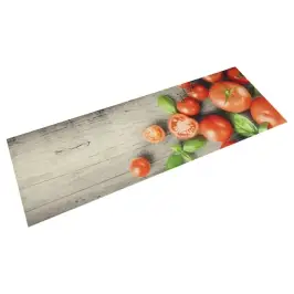 Virtuves Paklājs, Mazgājams, Tomātu Apdruka, 45X150 Cm, Samts Vidaxl