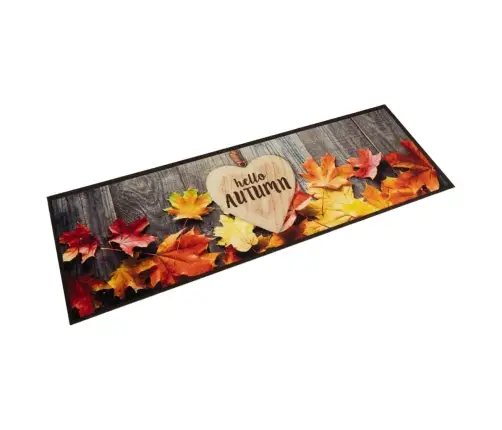 Virtuves Paklājs, Mazgājams, Rudens Apdruka, 60X180 Cm, Samts Vidaxl
