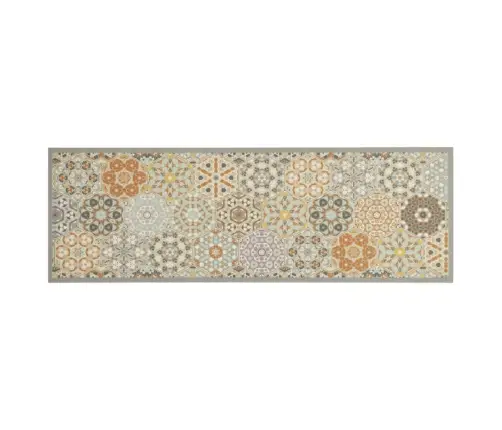 Virtuves Paklājs, Mazgājams, Sešstūru Apdruka, 60X180 Cm, Samts Vidaxl