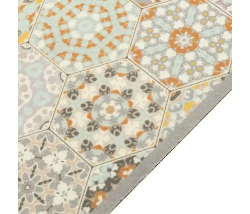 Virtuves Paklājs, Mazgājams, Sešstūru Apdruka, 60X300 Cm, Samts Vidaxl