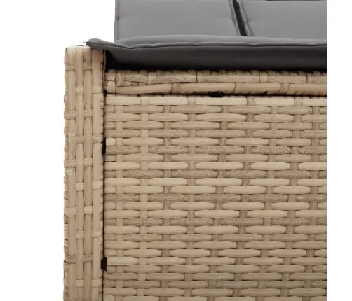 Divvietīgs Sauļošanās Krēsls Ar Matračiem, Bēša Pe Rotangpalma Vidaxl Divvietīgs Sauļošanās Krēsls Ar Matračiem, Bēša Pe Rotangpalma Vidaxl