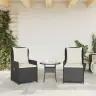 Atgāžami Dārza Krēsli, 2 Gab., Melna Pe Rotangpalma Vidaxl