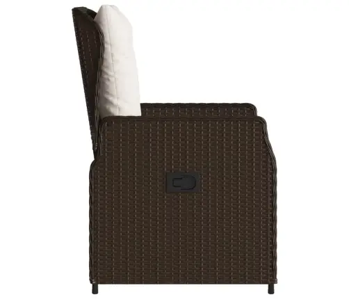 Atgāžami Dārza Krēsli, 2 Gab., Brūna Pe Rotangpalma Vidaxl