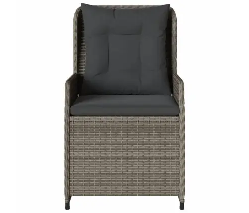 Atgāžami Dārza Krēsli, 2 Gab., Pelēka Pe Rotangpalma Vidaxl