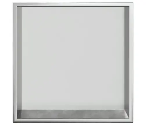 Dušas Plaukts, Matēti Sudraba, 32X32X9 Cm, Nerūsējošais Tērauds Vidaxl