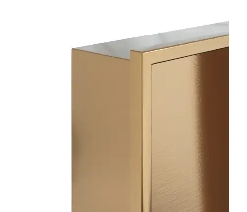 Duširiiul, Harjatud Kuldne 32X32X9 Cm Roostevaba Teras