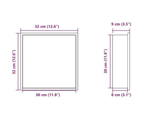 Duširiiul, Harjatud Kuldne 32X32X9 Cm Roostevaba Teras