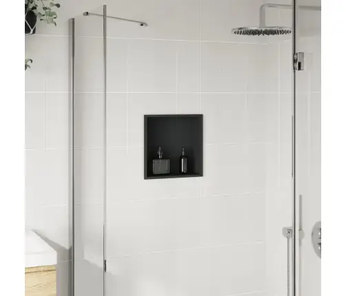 Süvistatav Duširiiul, Matt Must 32X32X9 Cm Roostevaba Teras