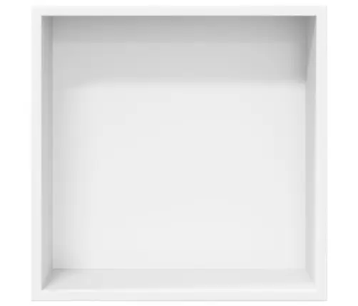 Dušas Plaukts, Matēti Balts, 32X32X9 Cm, Nerūsējošais Tērauds Vidaxl